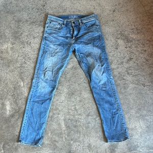 Revtown taper skinny slim blue jeans 33x32